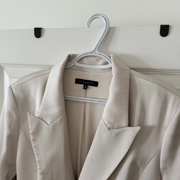 Dynamite Chrishelle Blazer Romper Mini Dress - Picture 6 of 8